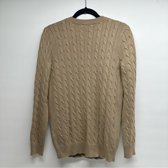 Ralph Lauren sport Camel Cable Knit Cardigan size L NWOT - Picture 2 of 7